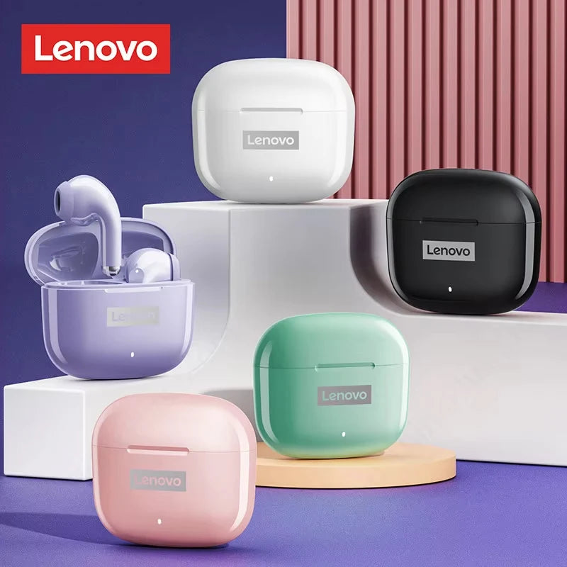 Nouveaux écouteurs Lenovo LP40 Pro TWS Bluetooth 5.3 à connexion rapide, design ergonomique et transmission rapide.