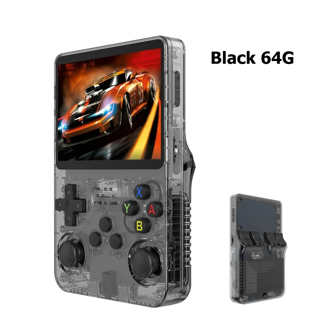 Console de jeux portable rétro R36S, système Linux, écran IPS 3,5 pouces, 64 Go/128 Go, plus de 20 000 jeux.