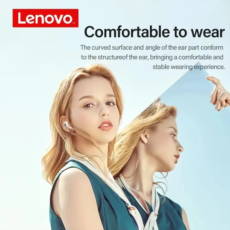 Nouveaux écouteurs Lenovo LP40 Pro TWS Bluetooth 5.3 à connexion rapide, design ergonomique et transmission rapide.