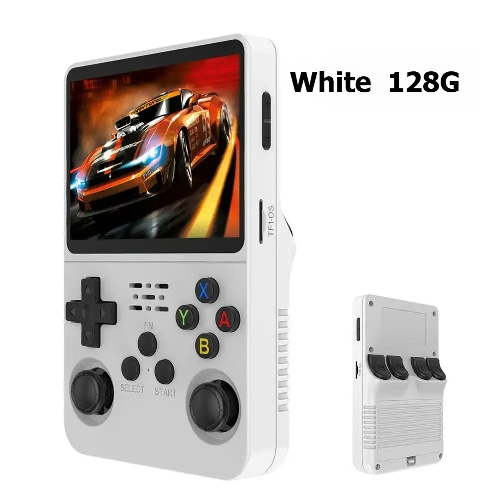Console de jeux portable rétro R36S, système Linux, écran IPS 3,5 pouces, 64 Go/128 Go, plus de 20 000 jeux.