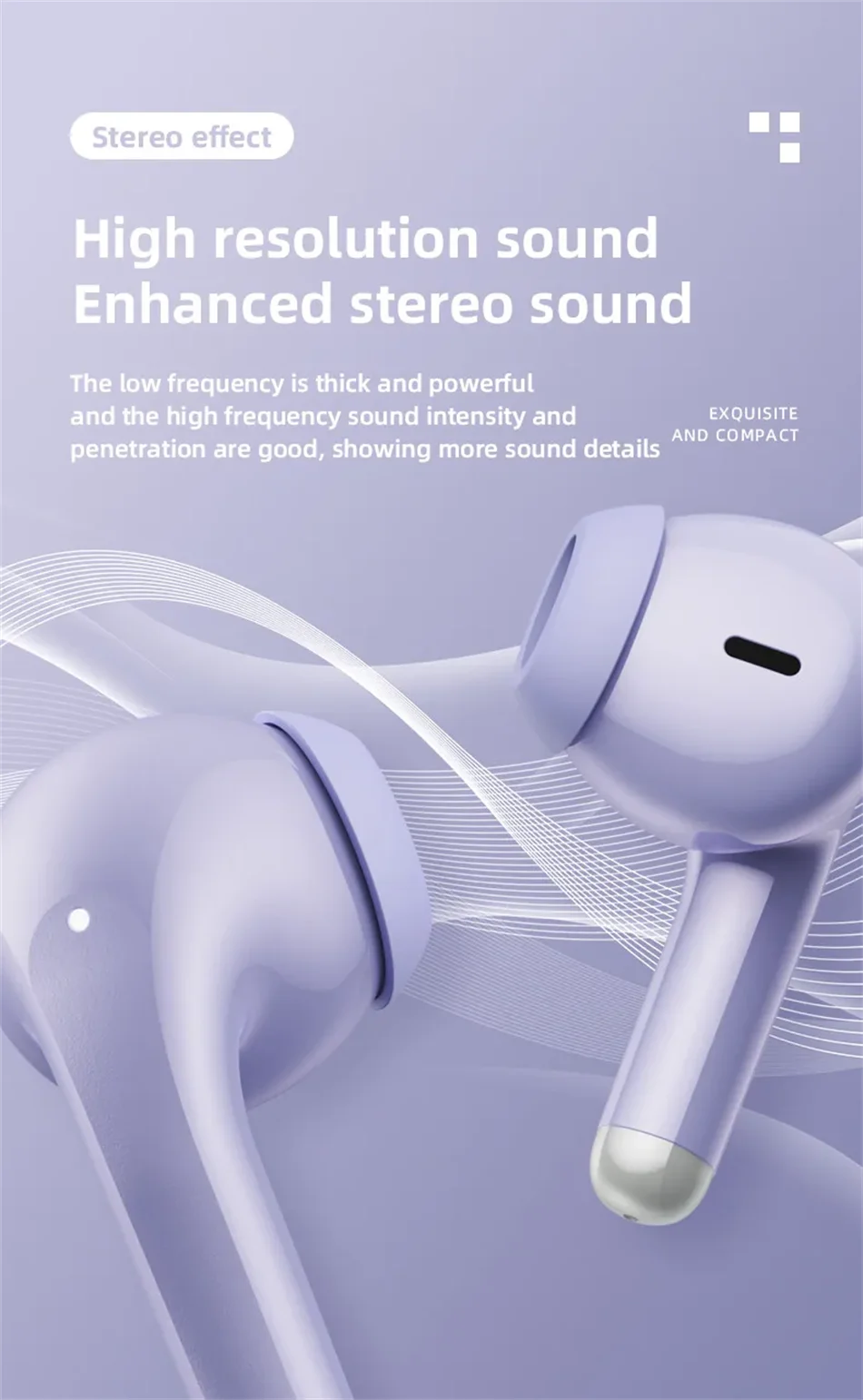 Nouveaux écouteurs Lenovo LP40 Pro TWS Bluetooth 5.3 à connexion rapide, design ergonomique et transmission rapide.