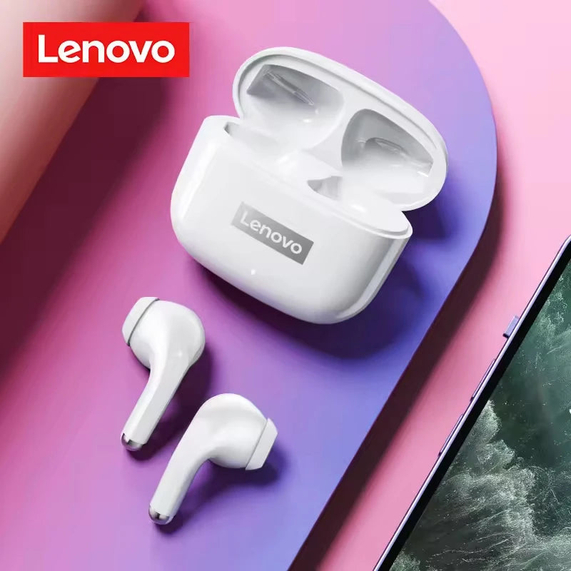 Nouveaux écouteurs Lenovo LP40 Pro TWS Bluetooth 5.3 à connexion rapide, design ergonomique et transmission rapide.