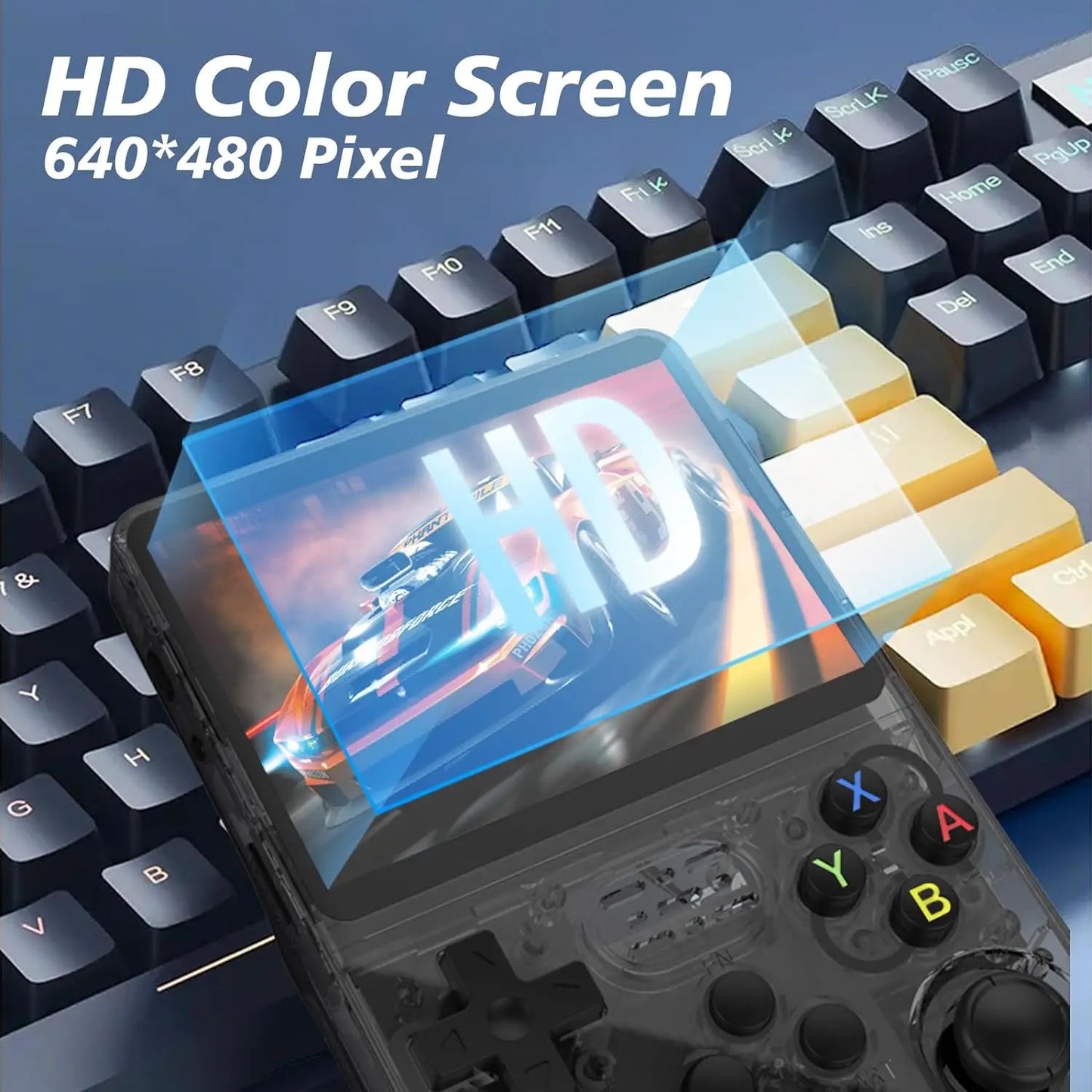 Console de jeux portable rétro R36S, système Linux, écran IPS 3,5 pouces, 64 Go/128 Go, plus de 20 000 jeux.