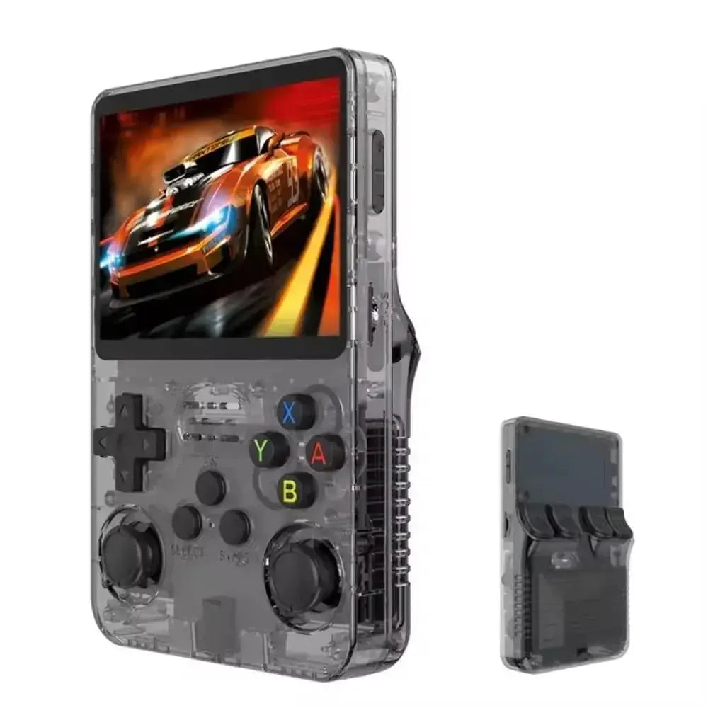 Console de jeux portable rétro R36S, système Linux, écran IPS 3,5 pouces, 64 Go/128 Go, plus de 20 000 jeux.