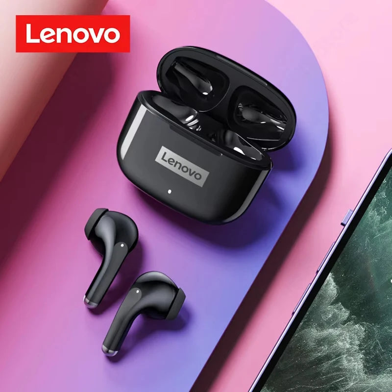 Nouveaux écouteurs Lenovo LP40 Pro TWS Bluetooth 5.3 à connexion rapide, design ergonomique et transmission rapide.