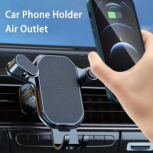 Support de téléphone pour voiture avec pince pour grille d'aération, support pour smartphone et GPS, compatible avec les appareils mobiles de 4,7 à 6,7 pouces.